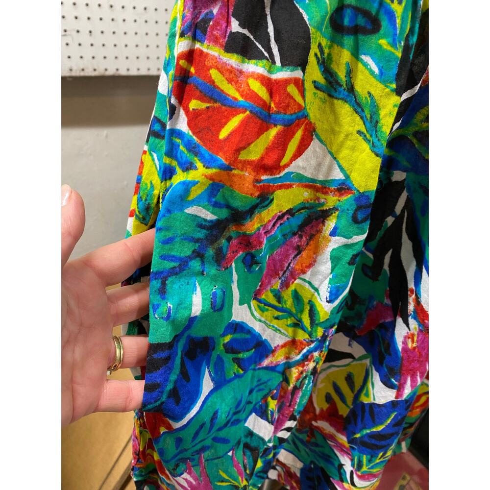 Lauren Ralph Lauren Women's Size Small Blue Multi Floral Mini Dress Pockets - Picture 3 of 5